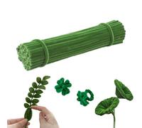 LIANRISES 100 Piezas Limpiapipas Manualidades Verde, Limpia Pipas Para Manualidades, 30cm x 6mm DIY Halloween, Decoración Del árbol De Navidad