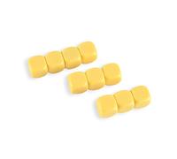 LianShi 22MM en Blanco Redondeado Dados de Seis Lados enseñanza creada Sesources Juego de enseñanza Cubos de plástico Cuatro Colores elegibles