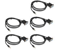 LIANSHU DB9Pin Female to DC3.5mm Serial Cable-6 Feet Negro cable de red