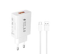 LIANSUM Cargador Carga Rápida USB Tipo C Fast Charging Compatible con Samsung Galaxy S8 S8 Plus S9 S10 S10e, A55 A53 A52 A51 A71 A70 A40 A35 A25 A22 A15 A12, Note 10, M55 M54 M53 M33 M23 M15 M12