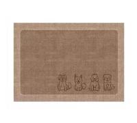 LIANTIAN Alfombra Antideslizante, Alfombra Lavable, Resistente y Duradera, ecológica y no tóxica, Adecuada para Uso doméstico.(Dog,50 * 80 * 0.5CM)