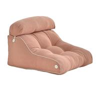 LIANTIAN Cojín de Soporte Ajustable, Almohada de Lectura Relajante, diseño Adaptable al Cuerpo Humano, Funda Trasera extraíble, Apto para Uso doméstico.(Pink,55 * 57 * 27CM)