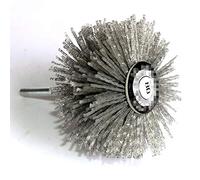 LIANYG Dibujo De Cepillo De Rueda Cerda Radial 2 Piezas de 80 mm de Nylon abrasivo del Taladro Alambre muela abrasiva de Pulido del Cepillo for Muebles de Madera estofada 00 (Grit : 80 2pcs)