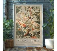 lianyibo 1 pezzo di stampa di poster di uccelli, arte botanica da parete, poster floreale, stampa su tela vintage, arte da parete per casa, ufficio, arredamento moderno, struttura 40x60 cm
