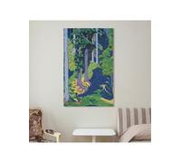 lianyibo 1 pezzo moderno astratto foresta paesaggio arte da parete stampa su tela scena natura albero radici e verde soggiorno decorazione 50x70 cm senza cornice
