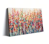 lianyibo 1 quadro su tela extra large Flower of Spring con fiori colorati e classici, per la decorazione della casa, con cornice da 70x100 cm.