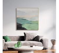 lianyibo Grandi stampe su tela di montagna astratta, arte murale, dipinto di paesaggio su tela, moderno e minimalista per l'arredamento del soggiorno, struttura 65x65 cm