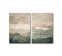 lianyibo Juego de 2 pósteres de arte abstracto para pared impresiones verdes arte abstracto Mi Green arte neutro decoración minimalista moderna marco de 60 x 90 cm x 2 pulgadas
