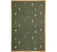 lianyibo Miniature Golf Players Pattern Canvas Wall Art Fun Modern Posters Prints Zen Rustic Calm Print for Living Room Office(80x120 cm/Frameless)