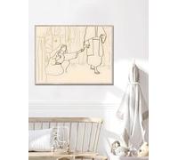 lianyibo Stampa artistica in stile bohémien, arte murale cristiana, poster di poesie e storie bibliche pasquali su tela, decorazione da parete per la casa, 40x60 cm, senza cornice.