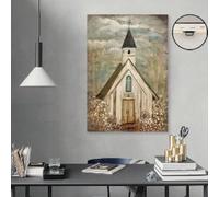 lianyibo Stampe artistiche su tela di fattoria, stampa su tela di fede religiosa cristiana, decorazione da parete per bagno, soggiorno, 30x40 cm senza cornice