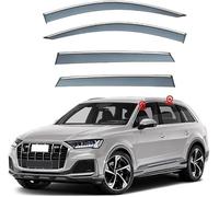 LIAOAL Cortavientos ventanilla Coche Derivabrisas para Audi Q7 MK24M 2016-2024 Viseras Ventana Deflectores Protección contra.