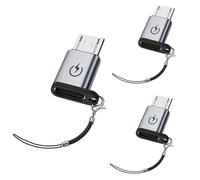Liaoan Weiyu Adaptador USB C a Micro USB, 3 unidades, soporte de carga rápida de 18 W, adecuado para adaptador USB C hembra a micro macho, no adecuado para auriculares