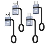 Liaoan Weiyu Adaptador USB C a USB 3.0, adaptador USB a tipo C 3.0, 4 unidades, Thunderbolt 4/3 a USB 3.0, compatible con i-Phone 16 Pro Max MacBook Pro Air 2023 i-Pad Mini iMac Surface y más