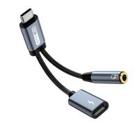 Liaoan Weiyu USB C a 3,5 mm de adaptadores de Audio, 2 en 1 USB C a 3,5 mm de Bus de Audio e Interfaz de Carga USB c,Compatible con el Phone 15 Pro MAX Plus, S21 S22 S23 S24 Ultra