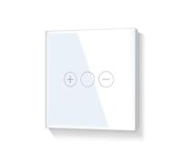 Liaonfoy WIFI - Interruptor de luz con wifi, empotrable, cristal, pantalla táctil, LED, regulable, 90-250 V, 2,4 GHz, para smartphone Smartlife Alexa tuya, cable neutro