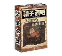 Liar's Bar - Juego De Faroles | Juego De Cartas, Juegos De Casuales Multijugador Basados en Cartas Para Familias, Juguete De Viaje Interactivo Para Adultos, 1 Paquete Negro Rojo, Juegos De Me