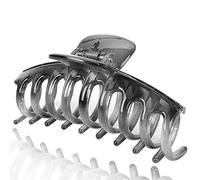 LiasunLiasun - Pinza para el pelo de color gelatina de 3.3", acrílica, resistente, para mujeres y niñas, para cabello mediano o largo, Gris Claro, 1 uds. por paquete, 1.00[set de ]