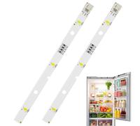 LIAVOP Luces LED para Refrigeradores 2 Piezas,Tira de Luz para Frigorífico,Tira de Luz LED para Frigorífico,para Compatible con MDDZ-162A,1629348,E349766,DC12V 2W,Color Blanco Frío,Bajo Consumo