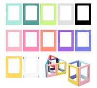 LIAVOP Marcos de Fotos Magnéticos 12 uds - 3" para Refrigerador | Álbum Pequeño | Marco Magnético para Fujifilm Instax Mini/Instax Mini Evo - Marco Dibujos Infantiles