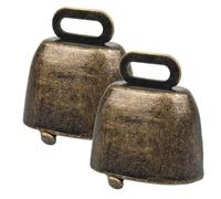 LIBAIDZ 2pcs Cencerro,Cascabeles Bronce,Gatos Campanas,Decoración Colgante,para Cascabeles,Campanillas de Collar de Perros,Rastreadores para Entrenamiento de Mascotas