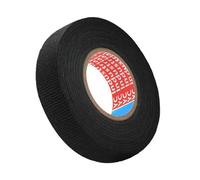 LIBAIDZ Cinta Tela Adhesiva 19 mm x 15 m, Aislante Térmica, Para Cables Coche Moto, Negra - 1 Pieza