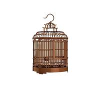 LIBANGRONG-888 Bird Cage Jaula de plástico Redonda for pájaros, Jaula for Loros y Canarios, Jaula de cría, Jaula Ornamental de una Sola Capa Light Birdcage Travel Cage