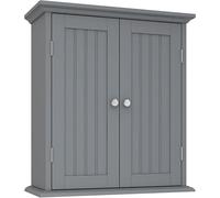 LIBANGRONG-888 Botiquín de baño Gabinete de Pared for baño sobre el Inodoro, gabinete de Almacenamiento ahorrador de Espacio, botiquín Espejo de baño(Grijs)