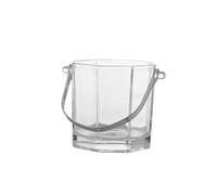 LIBANGRONG-888 Cubeta de Hielo Cubitera de Cristal 1, l con asa, Octogonal, for champán, Ideal for Fiestas en Bares Cubo de Hielo Aislado