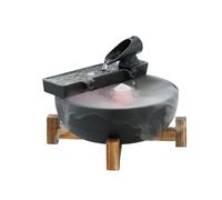 LIBANGRONG-888 Fuente de Interior Pequeñas Fuentes de Cascada, Escritorio for meditación, relajación y decoración Salas Estar oficinas Fuente de Mesa(Negro)