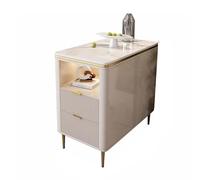 LIBANGRONG-888 Mesa Consola de sofá Aparador for sofá, Sala de Estar con cajones, Armario de Almacenamiento Sencillo y Moderno Mueble aparador(Khaki,40x80x65cm)