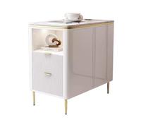 LIBANGRONG-888 Mesa Consola de sofá Aparador for sofá, Sala de Estar con cajones, Armario de Almacenamiento Sencillo y Moderno Mueble aparador(Blanco,40x80x65cm)