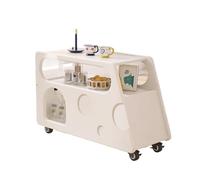 LIBANGRONG-888 Mesa Consola de sofá Gabinete Lateral for sofá, gabinete de Almacenamiento, Carrito móvil con Freno, Mesa esquinera con Rueda Universal, Mesa Auxiliar Mueble aparador