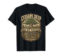 Líbano libanés Cedars Deep In My Roots Camiseta