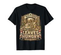 Líbano libanés No One Leaves Hungry Camiseta