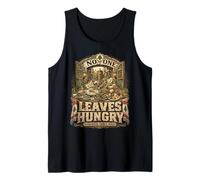 Líbano libanés No One Leaves Hungry Camiseta sin Mangas