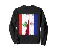 Líbano Paraguay Media Bandera Raíces Paraguayas Libanesas Sudadera