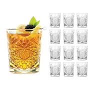 12 x Vasos de Whisky, Tumbler, Vidrio, 35 cl, 9 cm de diámetro, Altura: 120 mm