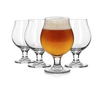 Libbey 56160 Craft Brews Belgian Ale - Vaso de cerveza con tallo, 16 onzas, juego de 4, transparente