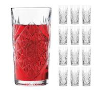 Libbey Juego Vasos de Vidrio, 470 ML, 12 Unidad (Paquete de 1)