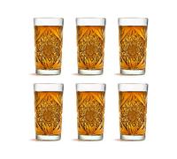 Libbey Largo Vaso Hobstar - 470 ml / 47 cl - 6 Unidades - Diseño Vintage - Apto Para Lavavajillas.