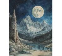 Libby Line by Design (Alpine Moon) - Composition Notebook Journal, 120 Pages, Wide-Ruled Lined Paper, Size (8.5 in x 11 in) - For Office, Home or School Supplies