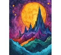 Libby Line by Design (Moon Scape) - Composition Notebook Journal, 120 Pages, Wide-Ruled Lined Paper, Size (8.5 in x 11 in) - For Office, Home or School Supplies