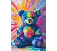 Libby Line by Design (Tie Dye Bear): Notebook