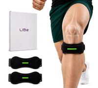 LIBe Rodillera Rotuliana Pack 2, Cinta Rotuliana para Soporte de Rodilla, Unisex, para Caminar, Correr, Saltar, Gym