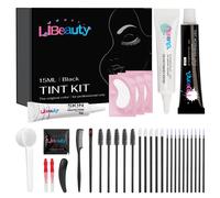 Libeauty Lash Black Color Kit Brow Kit Quick Voluminous Coloring with Complete Tools Eyelash Color Kit For Salon Or Home Hair colour Use