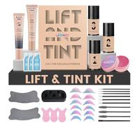 Libeauty Lifting Pestañas Kit con Tinte, Kit Lifting de Pestañas con Tinte Pestañas Negro, Laminación de Cejas y Set de Tintado 2 en 1 para Casa y Salón