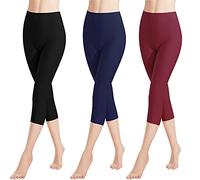 Libella 1/3 Piezas Mujer Leggins 3/4 Mallas Hecho de algodón Capri Pantalones Corto con Cintura Alta Multicolor Ajustado Mallas Deportivas 4161 VA
