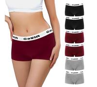 Libella Lot de 6 Bragas de algodón para Mujer Bragas Suaves para Mujer Cómodas y elásticas Calzoncillos bóxer Multicolor A XL