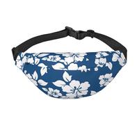 Libélula azul adecuada para deportes, correr, viajar, al aire libre, riñonera unisex para hombres y mujeres, Flor de Hawai, Talla única, Mochila para bicicleta